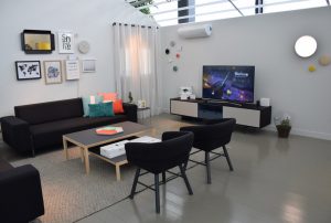 Telefonica huawei showroom interior design otherform