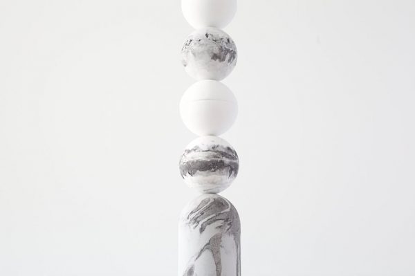 tube spheres marmolado lampara de techo yeso otherform